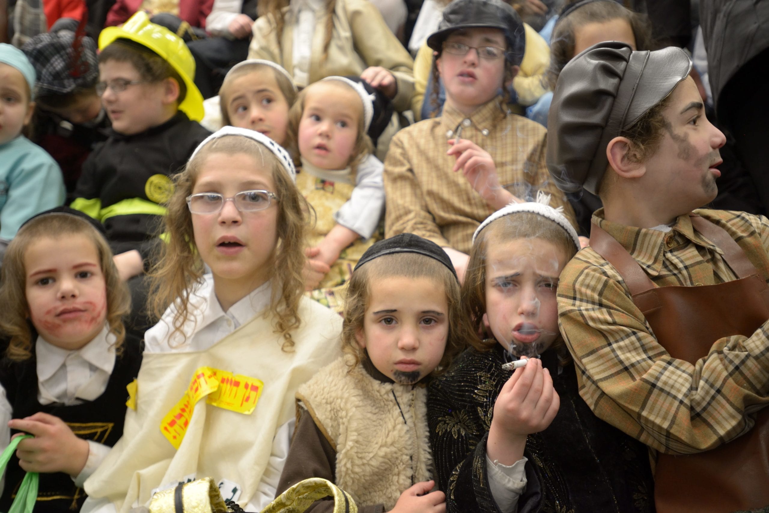 Gili Yaari photographs the Purim celebration in UltraOrthodox
